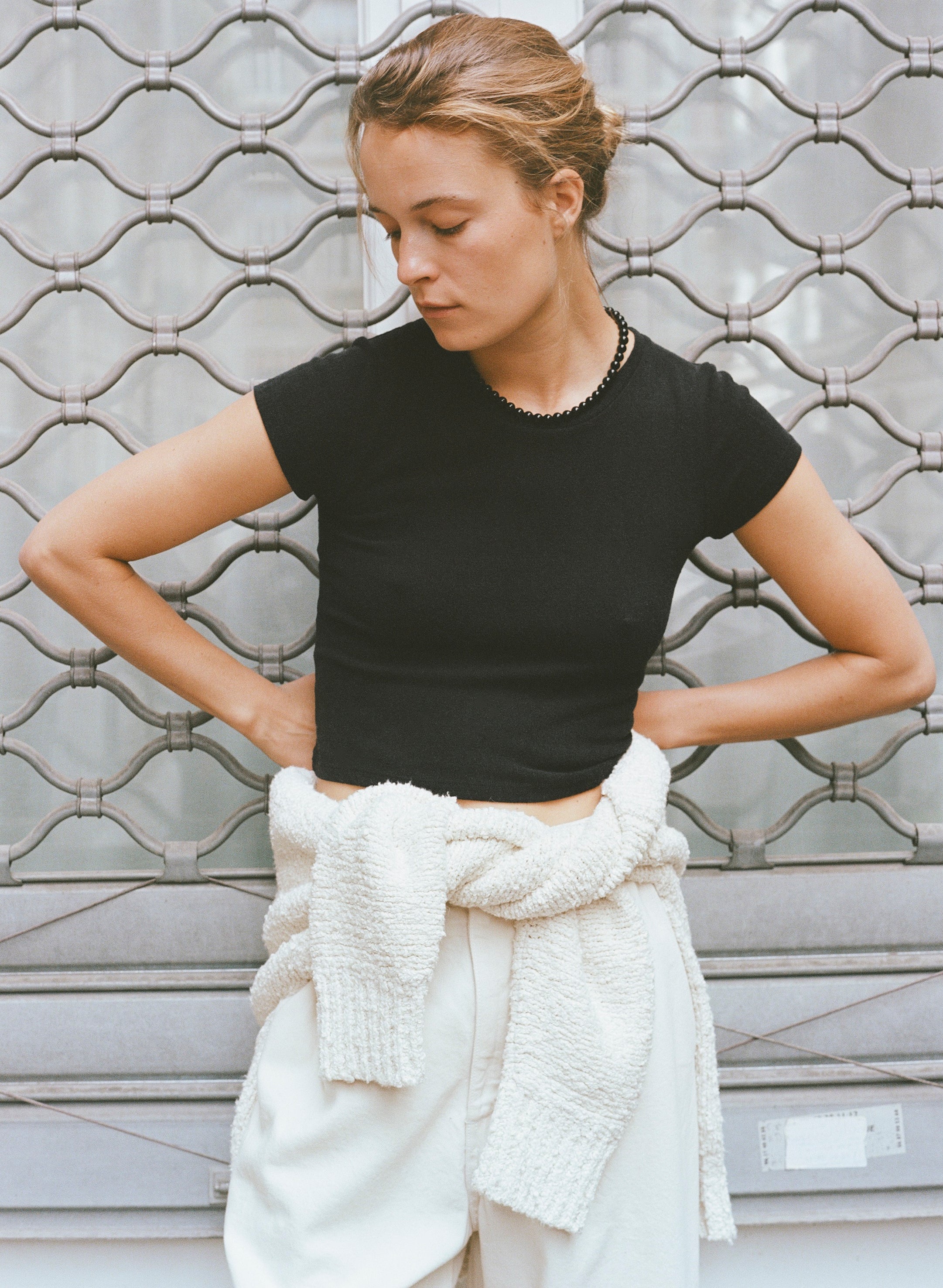 Lou Tee, Regen Silk Noil Jersey, Black