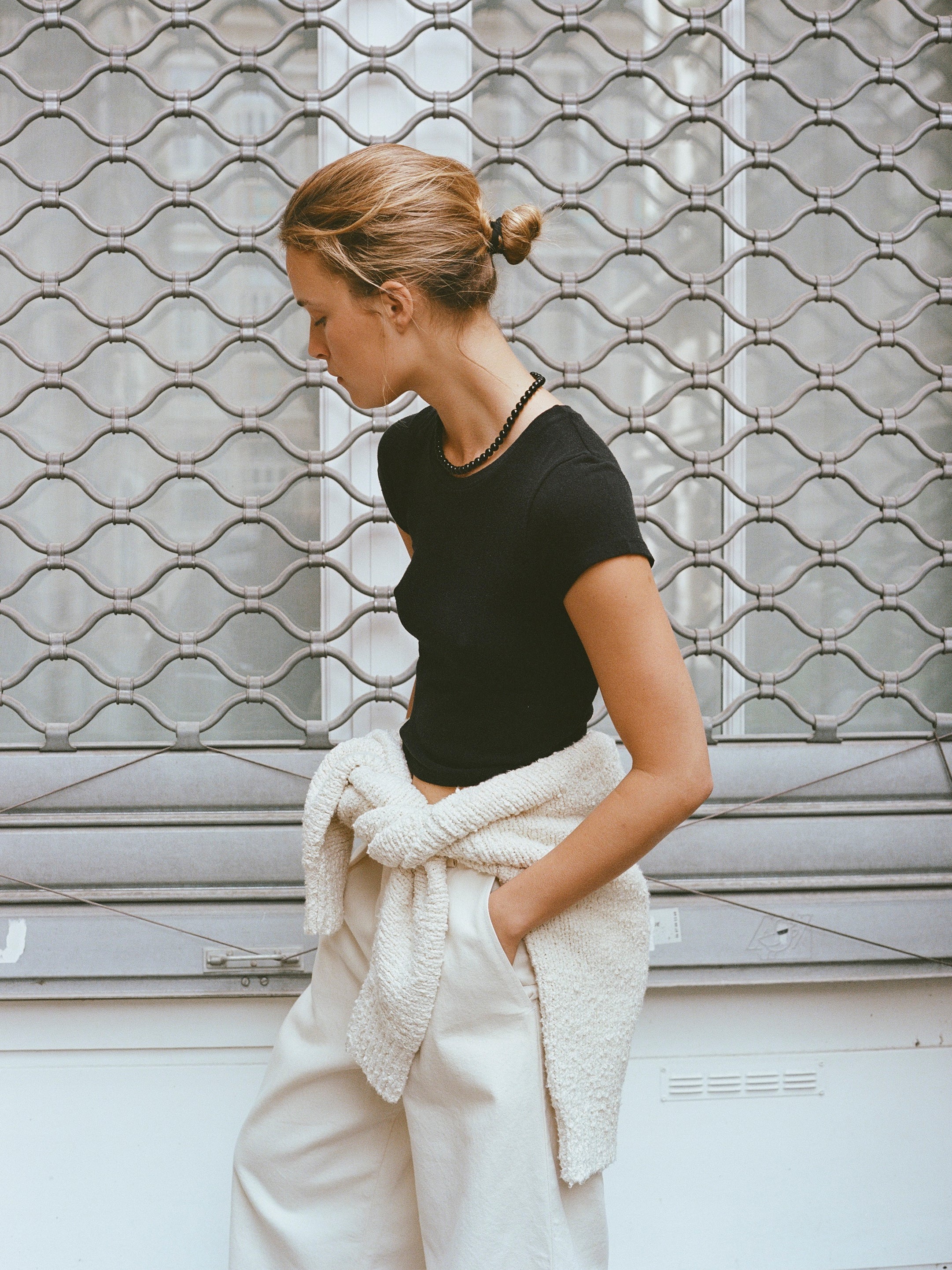 Lou Tee, Regen Silk Noil Jersey, Black