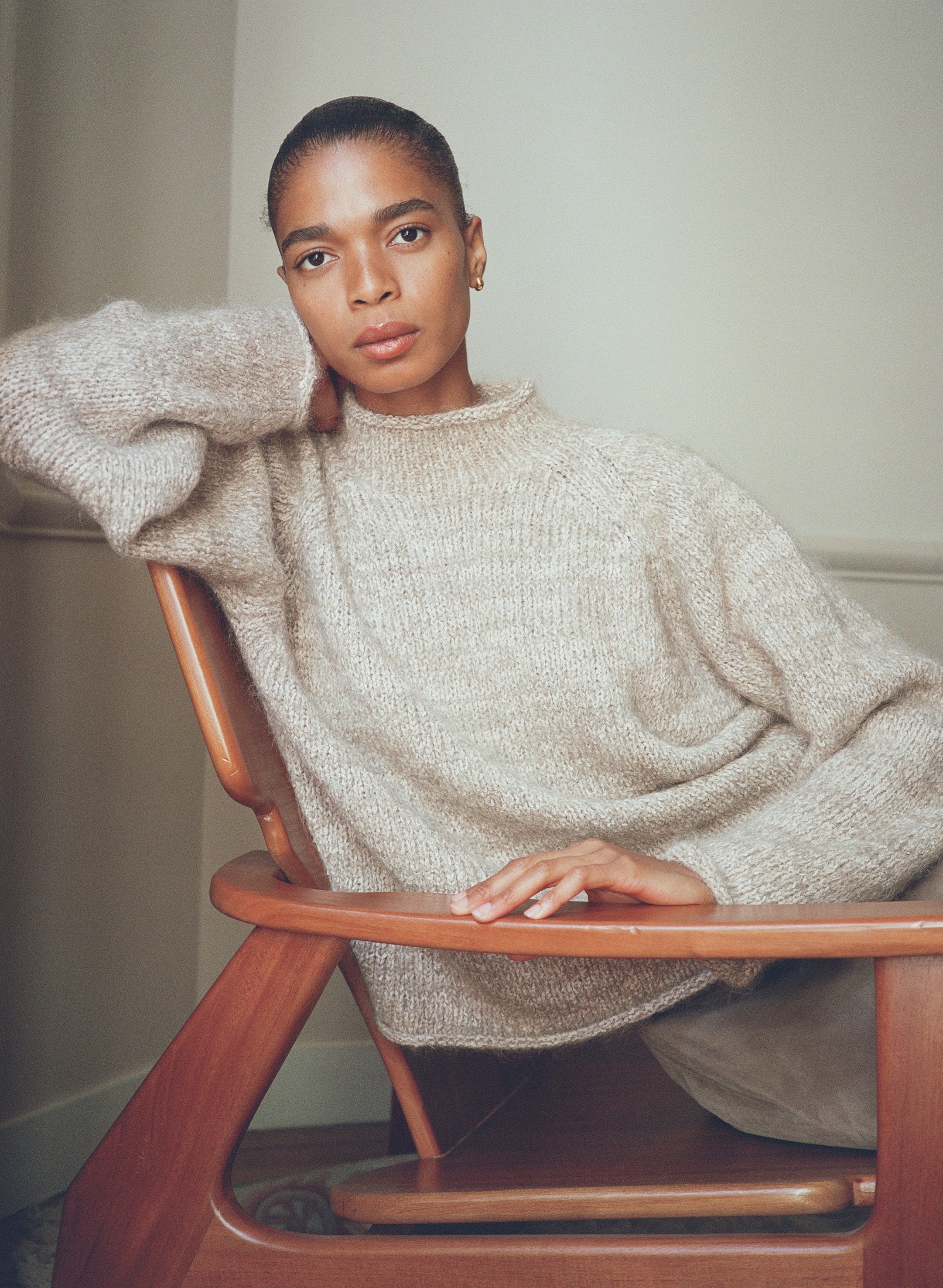 Lana Sweater, Suri Bouclé, Marled Ash