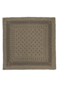 (Impefect) 1930s Bandana, Regen Silk, Khaki