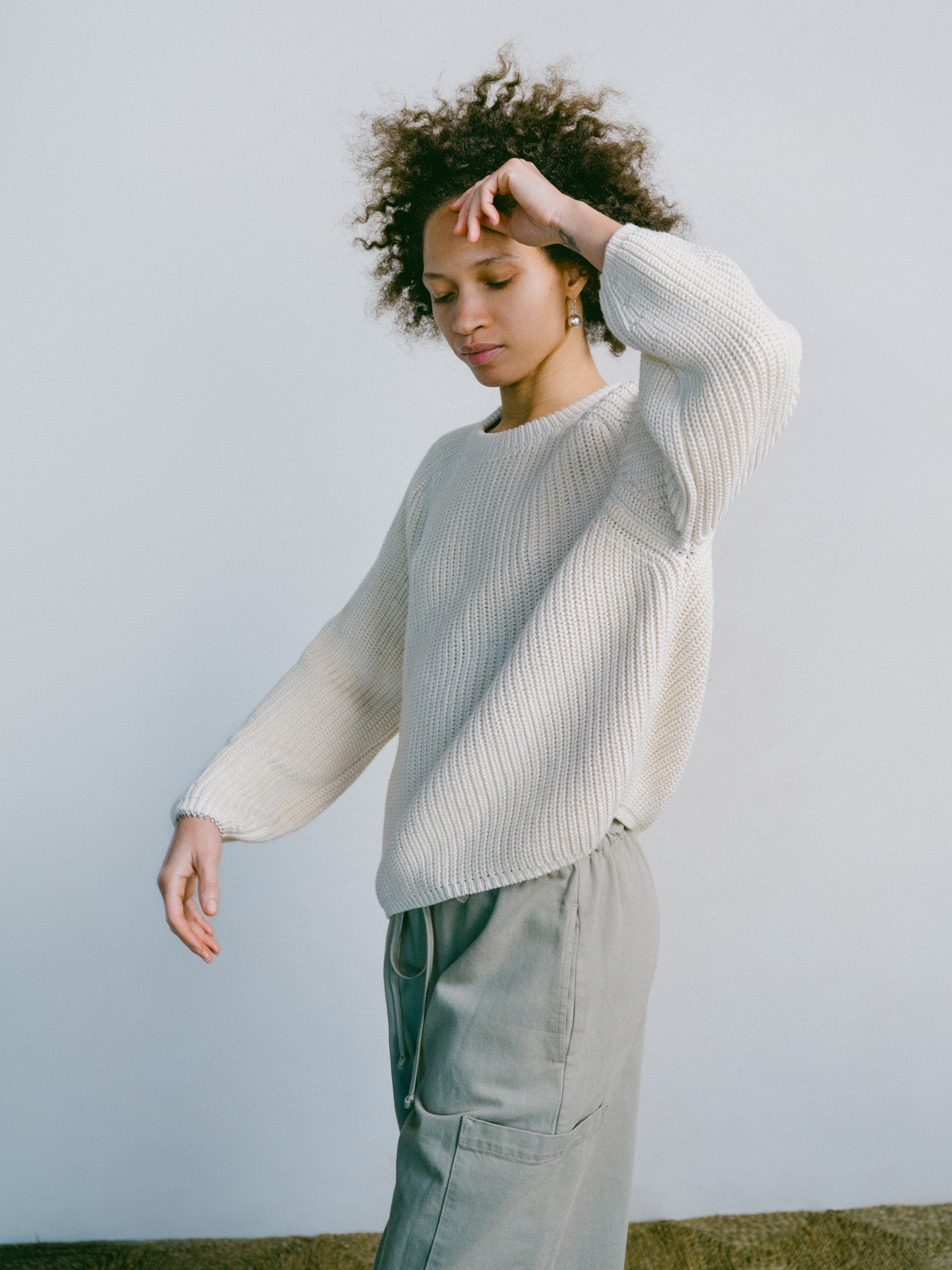 Elia Crew, Organic Cotton, Ecru