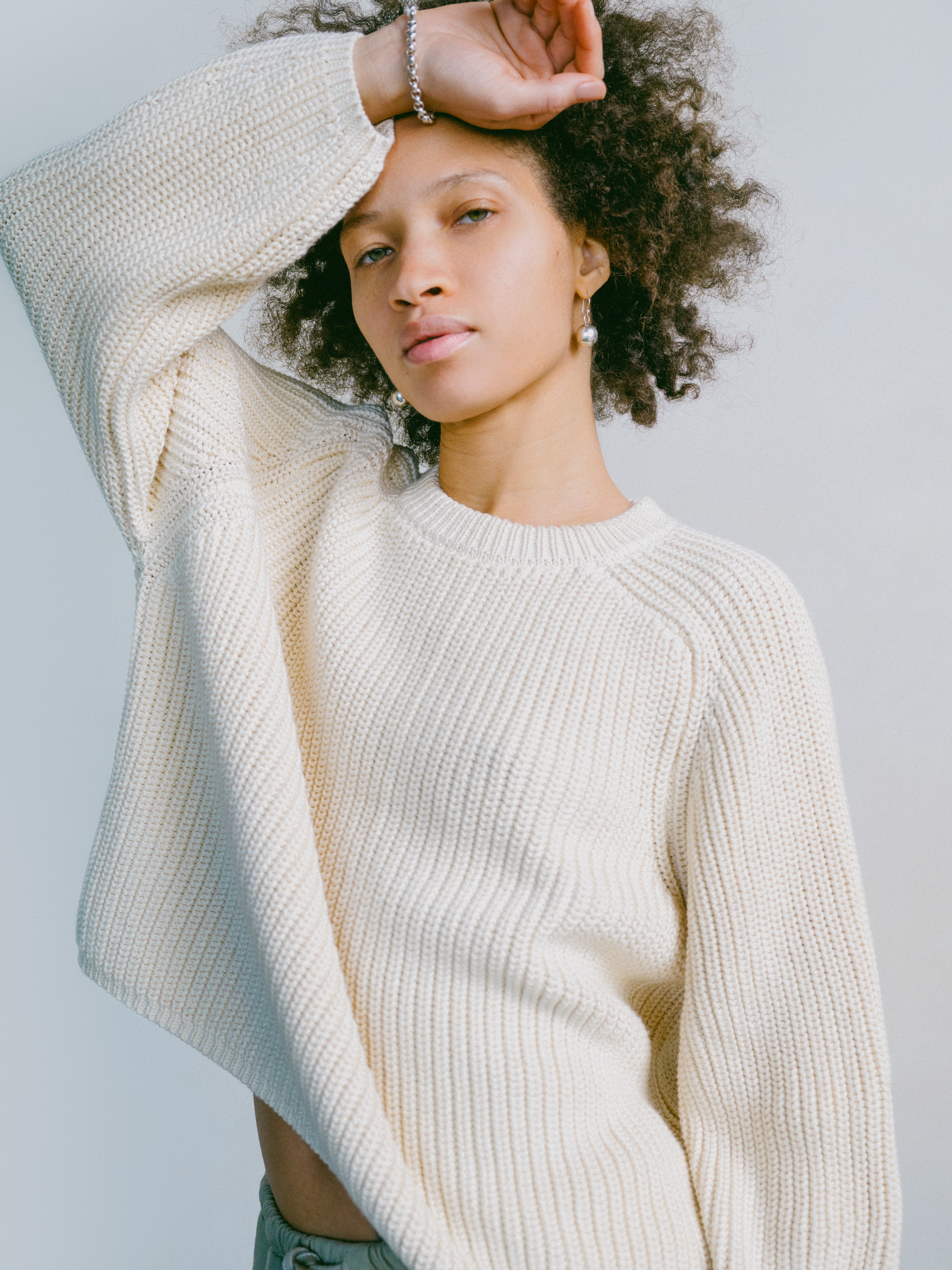 Elia Crew, Organic Cotton, Ecru