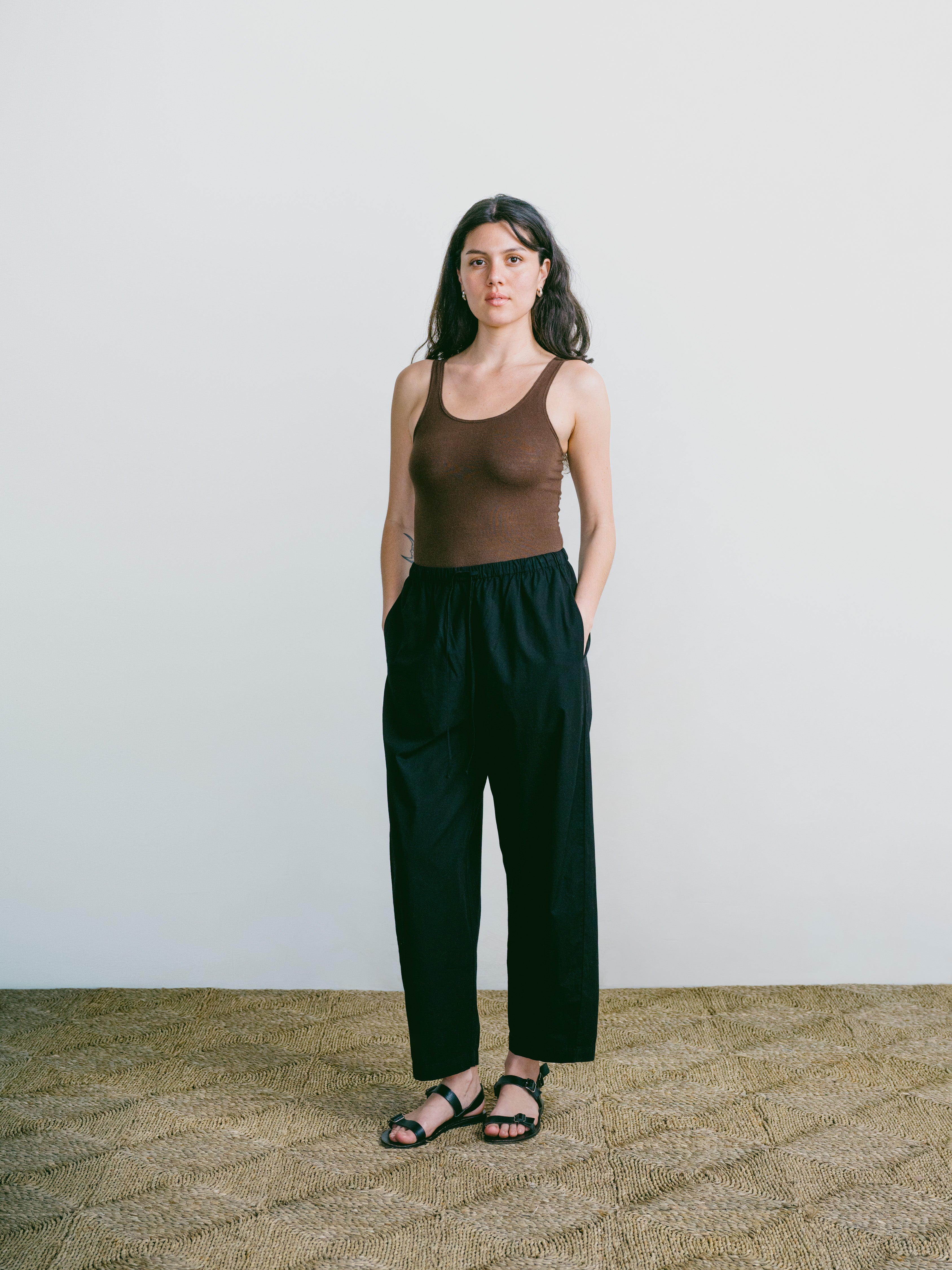 (Imperfect) All Day Pant, Organic Cotton Poplin, Black